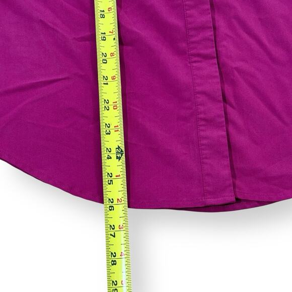 Chicos Top Womens 0 S/4 Pink Silky Modal V-neck Long Sleeve Button Up Stretch - Picture 10 of 10